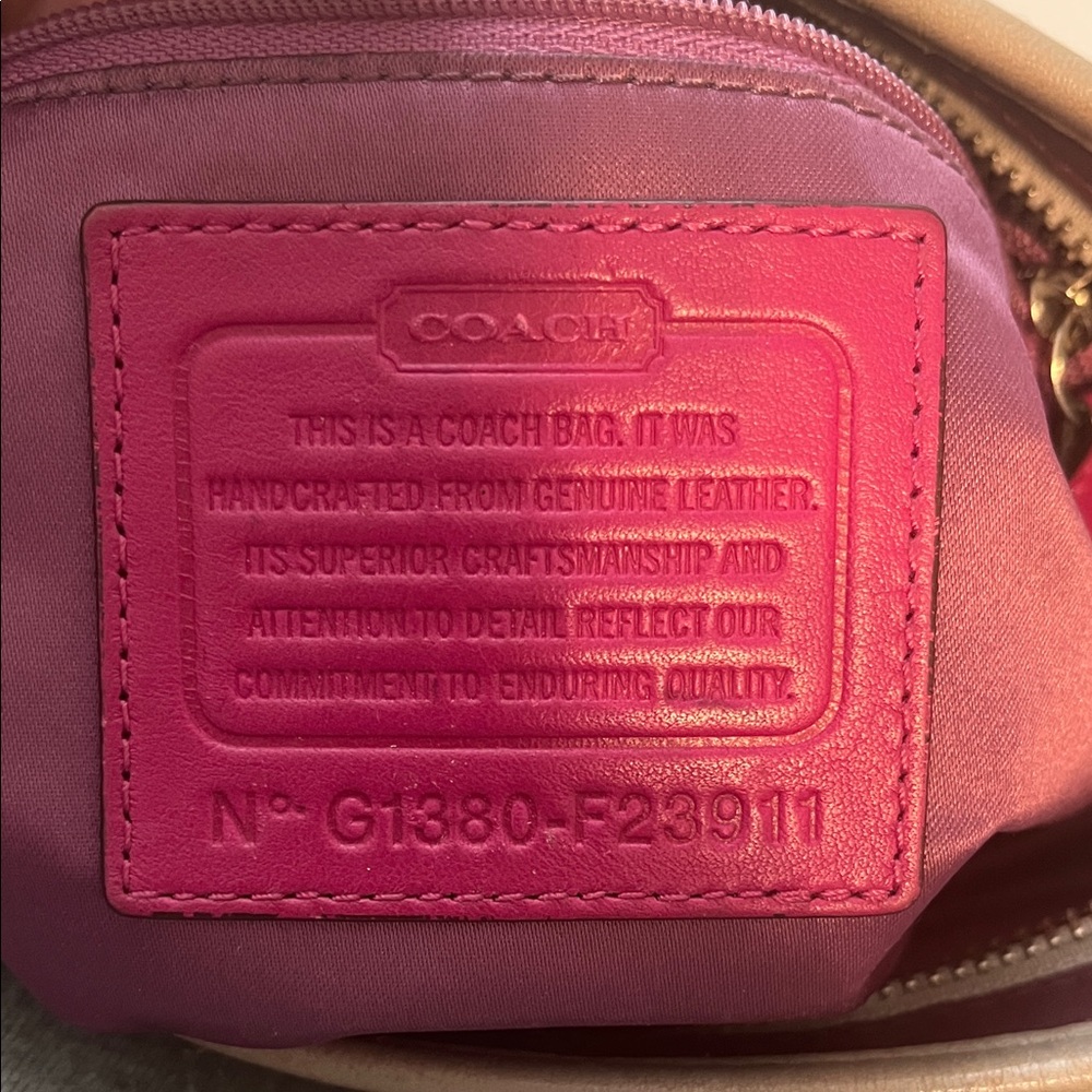 Coach Daisy Spectator Mia F23911 Crossbody Tote Bag in Purple & Pink Leather - Picture 11 of 15